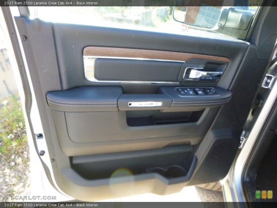 Black Interior Door Panel for the 2017 Ram 2500 Laramie Crew Cab 4x4 #116273982