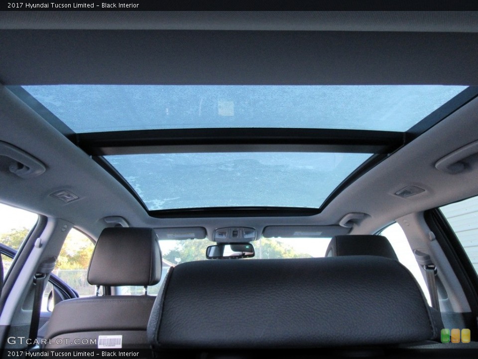 Black Interior Sunroof for the 2017 Hyundai Tucson Limited #116276148