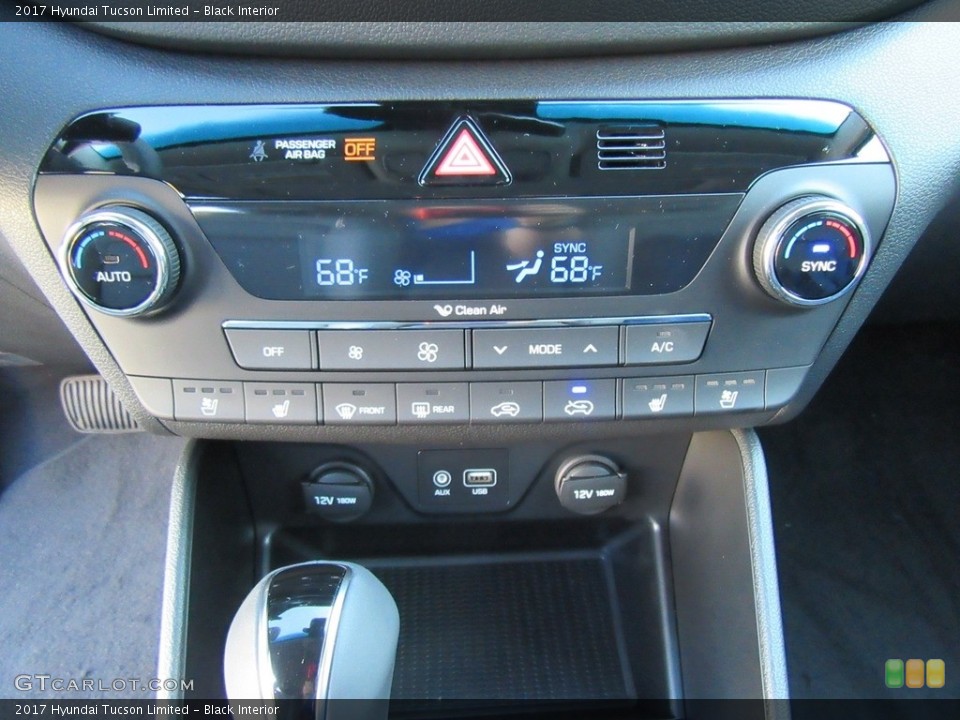 Black Interior Controls for the 2017 Hyundai Tucson Limited #116276394