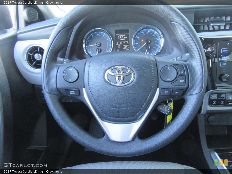 Ash Gray Interior Steering Wheel for the 2017 Toyota Corolla LE #116279415