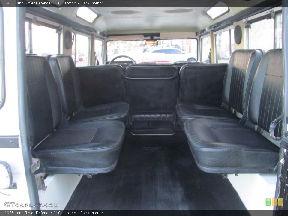 Black Interior Rear Seat for the 1985 Land Rover Defender 110 Hardtop #116280810