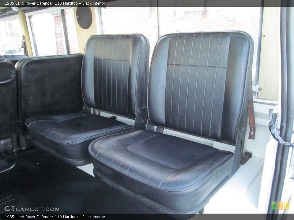 Black Interior Rear Seat for the 1985 Land Rover Defender 110 Hardtop #116280849