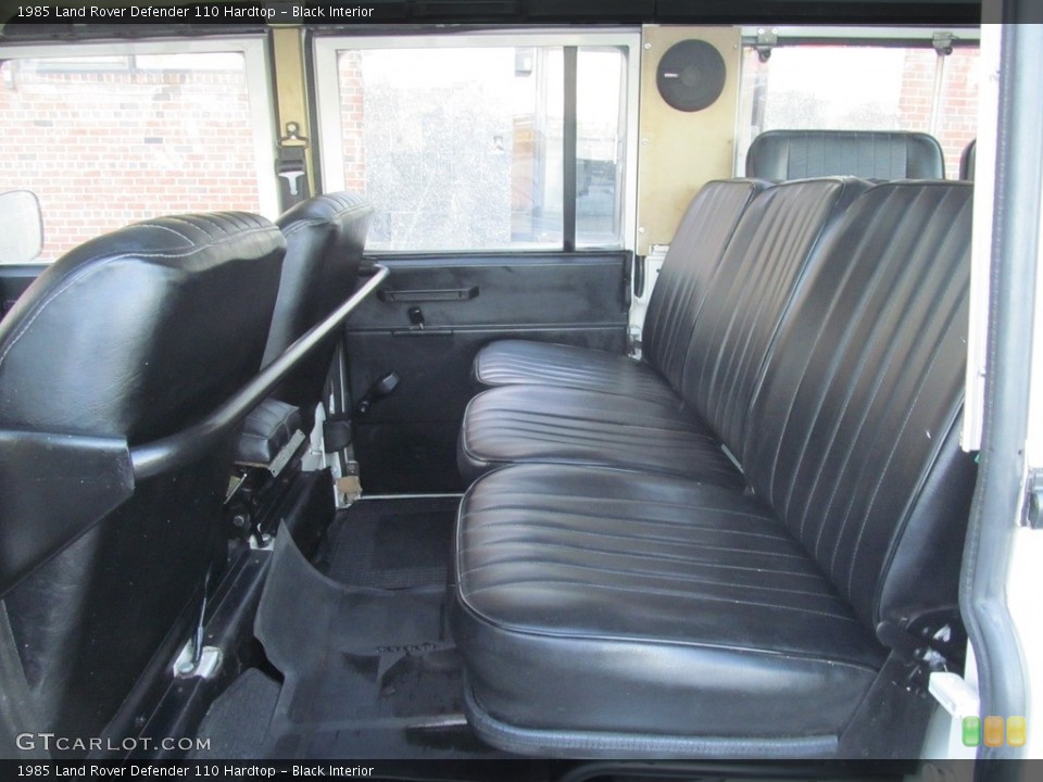Black Interior Rear Seat for the 1985 Land Rover Defender 110 Hardtop #116280951