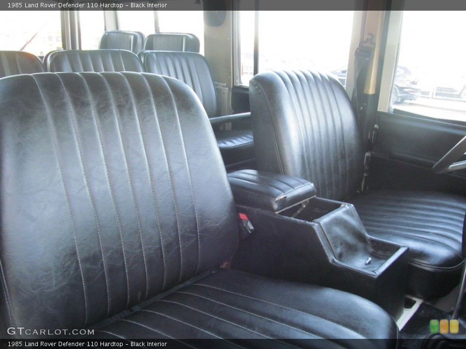 Black Interior Front Seat for the 1985 Land Rover Defender 110 Hardtop #116281014