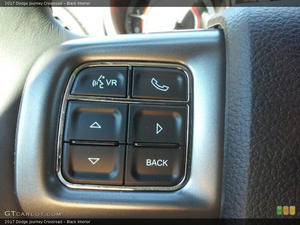 Black Interior Controls for the 2017 Dodge Journey Crossroad #116281569
