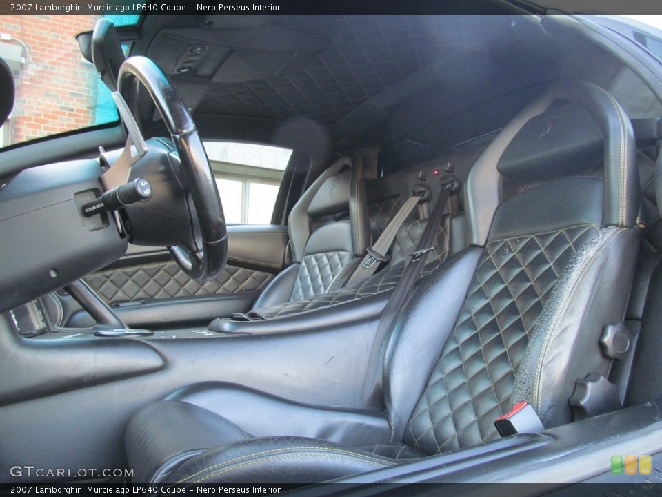 Nero Perseus Interior Front Seat for the 2007 Lamborghini Murcielago LP640 Coupe #116293791