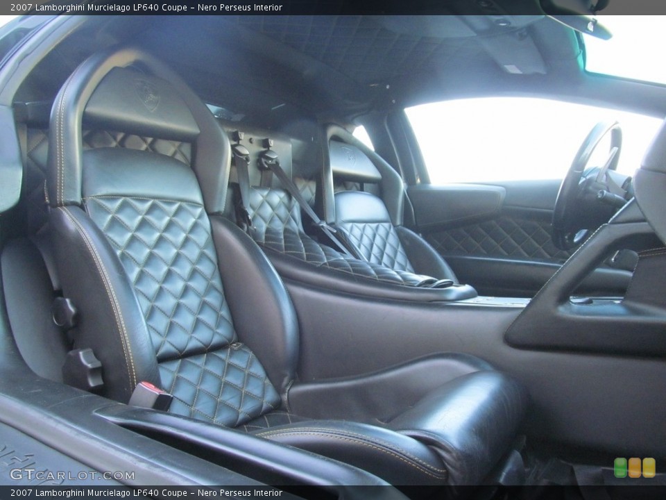 Nero Perseus Interior Front Seat for the 2007 Lamborghini Murcielago LP640 Coupe #116293809
