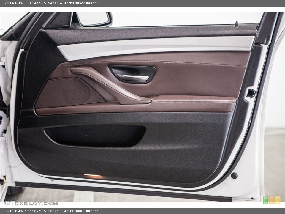 Mocha/Black Interior Door Panel for the 2014 BMW 5 Series 535i Sedan #116294245