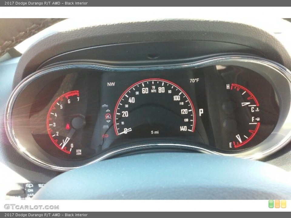 Black Interior Gauges for the 2017 Dodge Durango R/T AWD #116299701