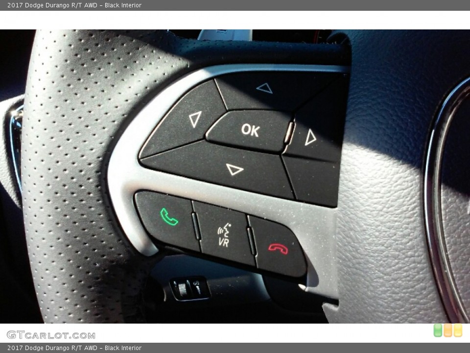 Black Interior Controls for the 2017 Dodge Durango R/T AWD #116299725