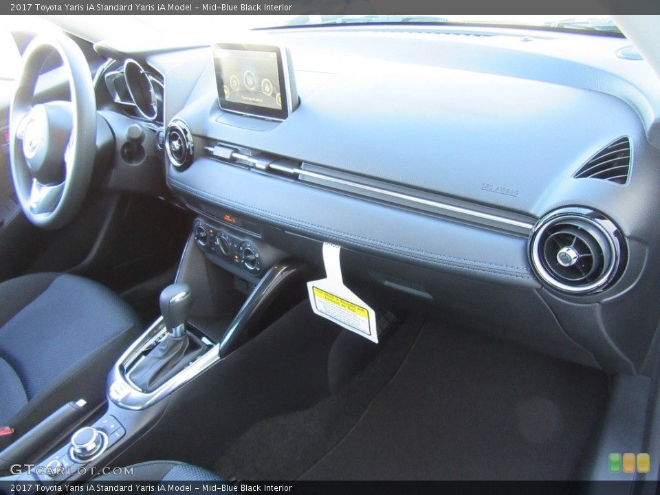 Mid-Blue Black Interior Dashboard for the 2017 Toyota Yaris iA  #116304705