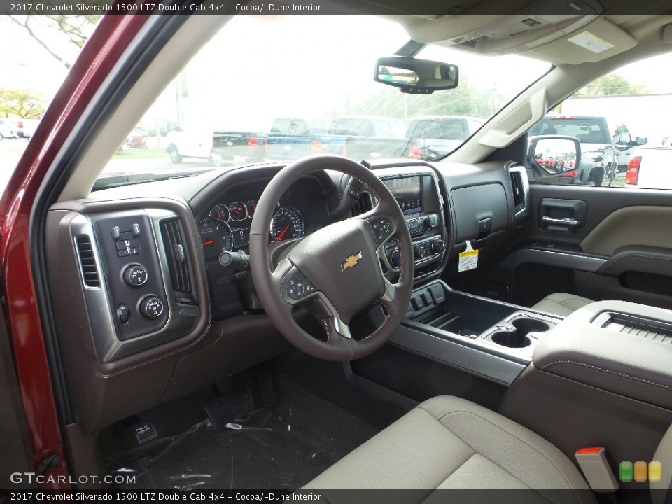 Cocoa/­Dune Interior Photo for the 2017 Chevrolet Silverado 1500 LTZ Double Cab 4x4 #116304792