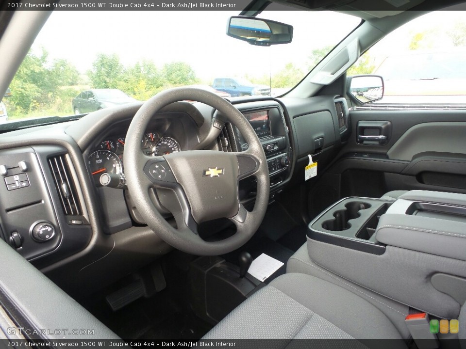Dark Ash/Jet Black Interior Photo for the 2017 Chevrolet Silverado 1500 WT Double Cab 4x4 #116304963