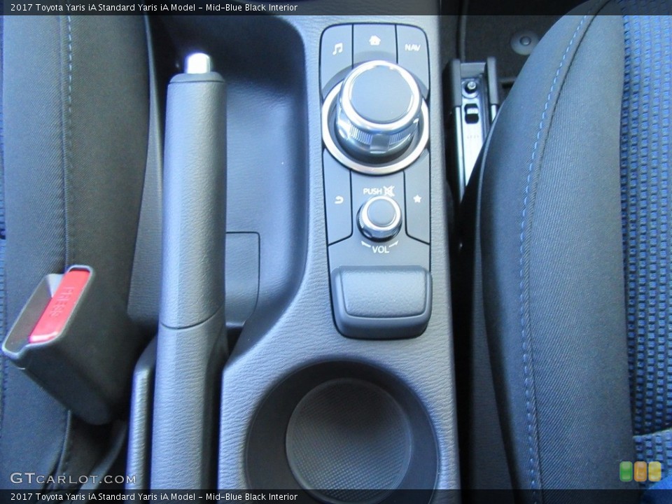 Mid-Blue Black Interior Controls for the 2017 Toyota Yaris iA  #116305011