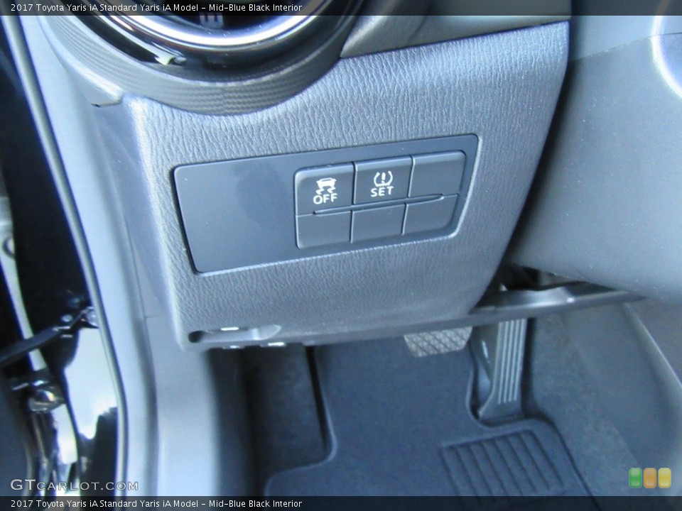 Mid-Blue Black Interior Controls for the 2017 Toyota Yaris iA  #116305113