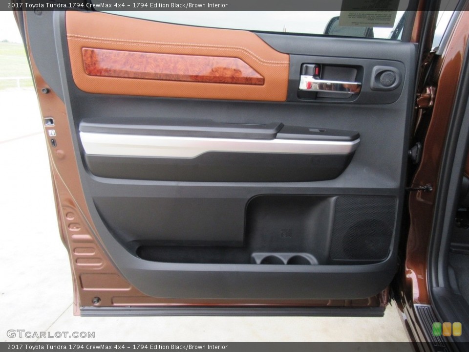 1794 Edition Black/Brown Interior Door Panel for the 2017 Toyota Tundra 1794 CrewMax 4x4 #116305527