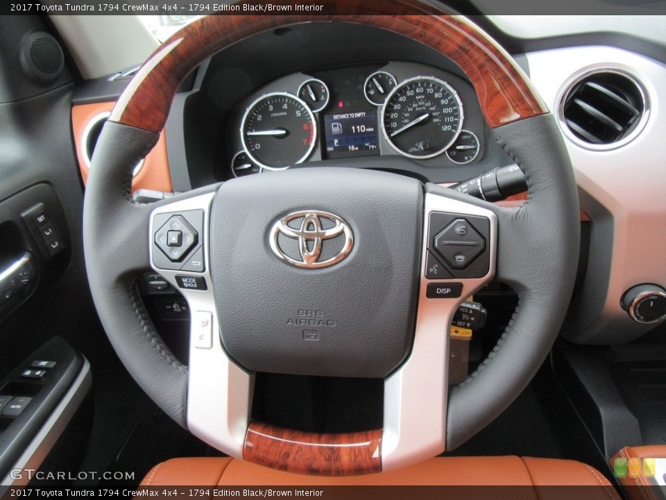 1794 Edition Black/Brown Interior Steering Wheel for the 2017 Toyota Tundra 1794 CrewMax 4x4 #116305896