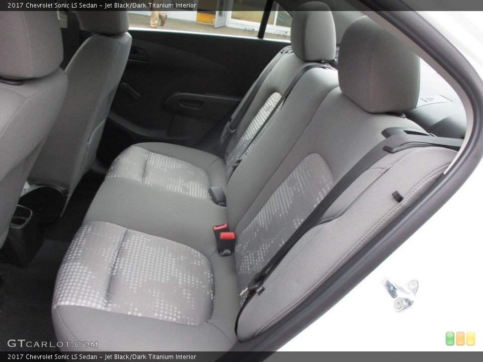 Jet Black/Dark Titanium Interior Rear Seat for the 2017 Chevrolet Sonic LS Sedan #116307222