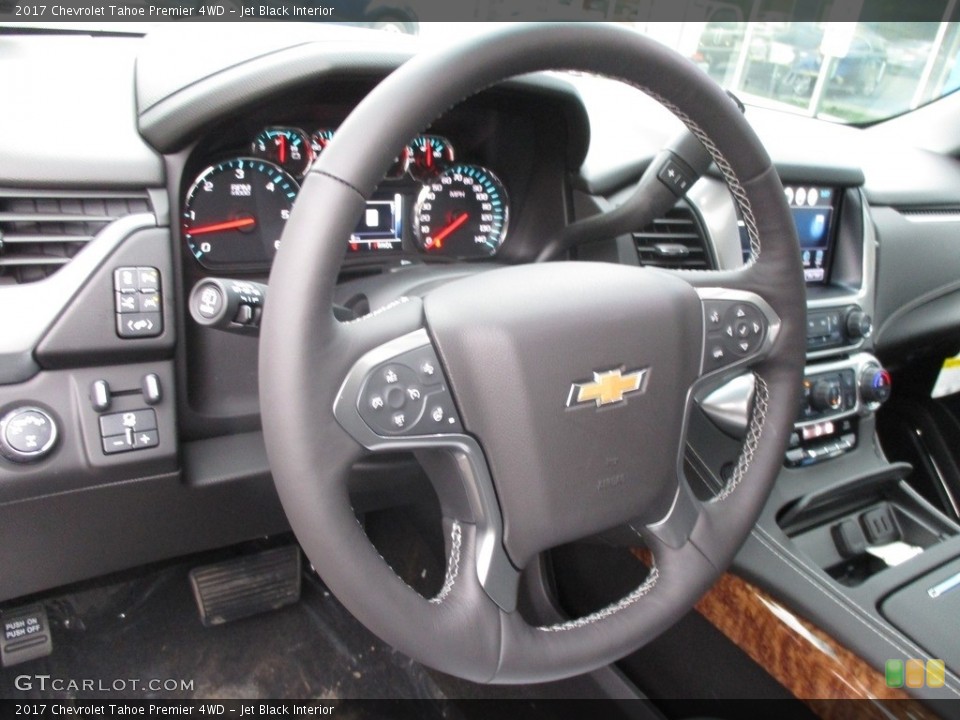 Jet Black Interior Steering Wheel for the 2017 Chevrolet Tahoe Premier 4WD #116307723