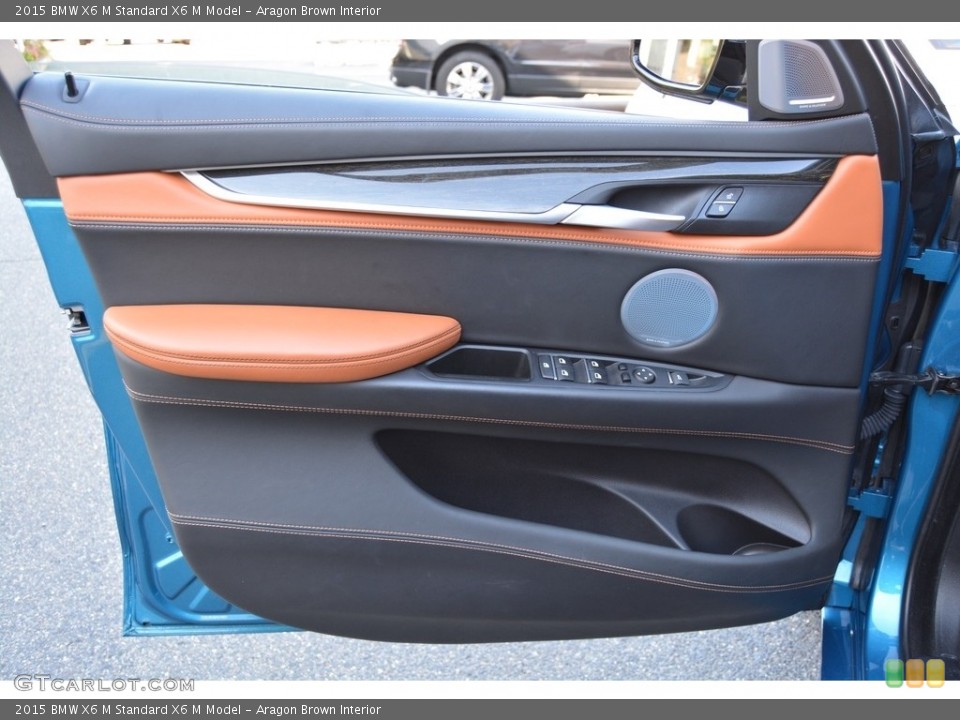 Aragon Brown Interior Door Panel for the 2015 BMW X6 M  #116314571