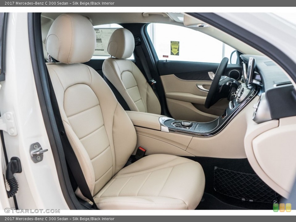 Silk Beige/Black Interior Photo for the 2017 Mercedes-Benz C 300 Sedan #116318567