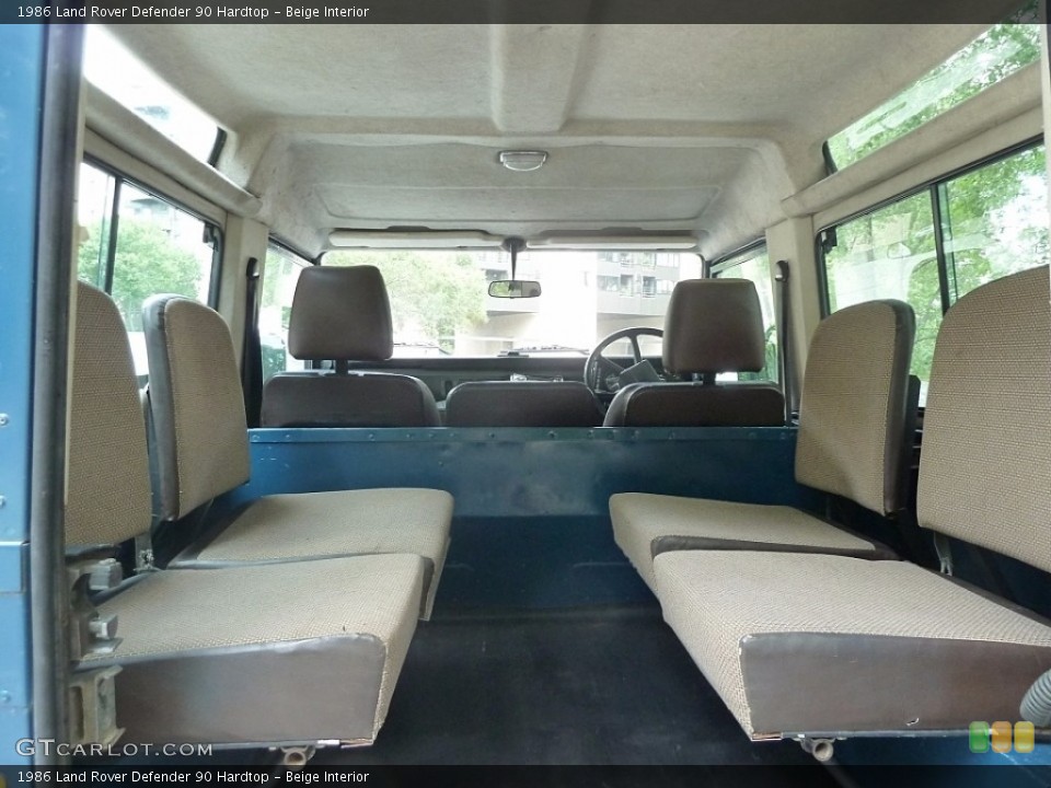 Beige 1986 Land Rover Defender Interiors