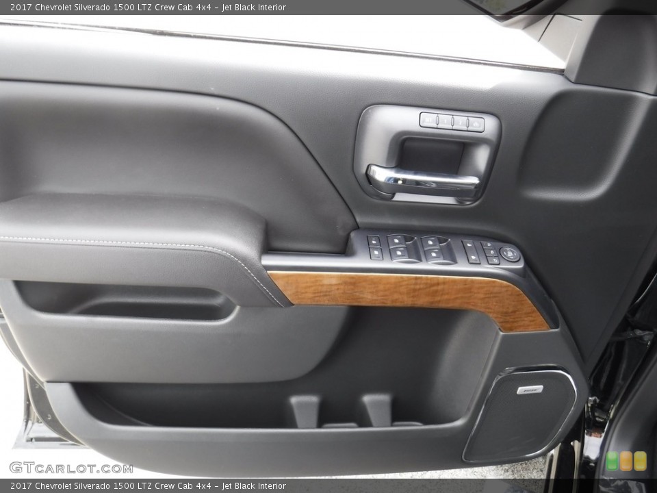 Jet Black Interior Door Panel for the 2017 Chevrolet Silverado 1500 LTZ Crew Cab 4x4 #116325146