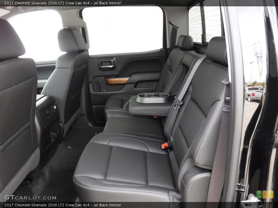 Jet Black Interior Rear Seat for the 2017 Chevrolet Silverado 1500 LTZ Crew Cab 4x4 #116325452
