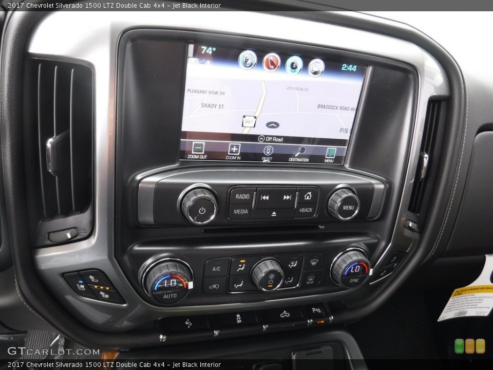 Jet Black Interior Controls for the 2017 Chevrolet Silverado 1500 LTZ Double Cab 4x4 #116325959