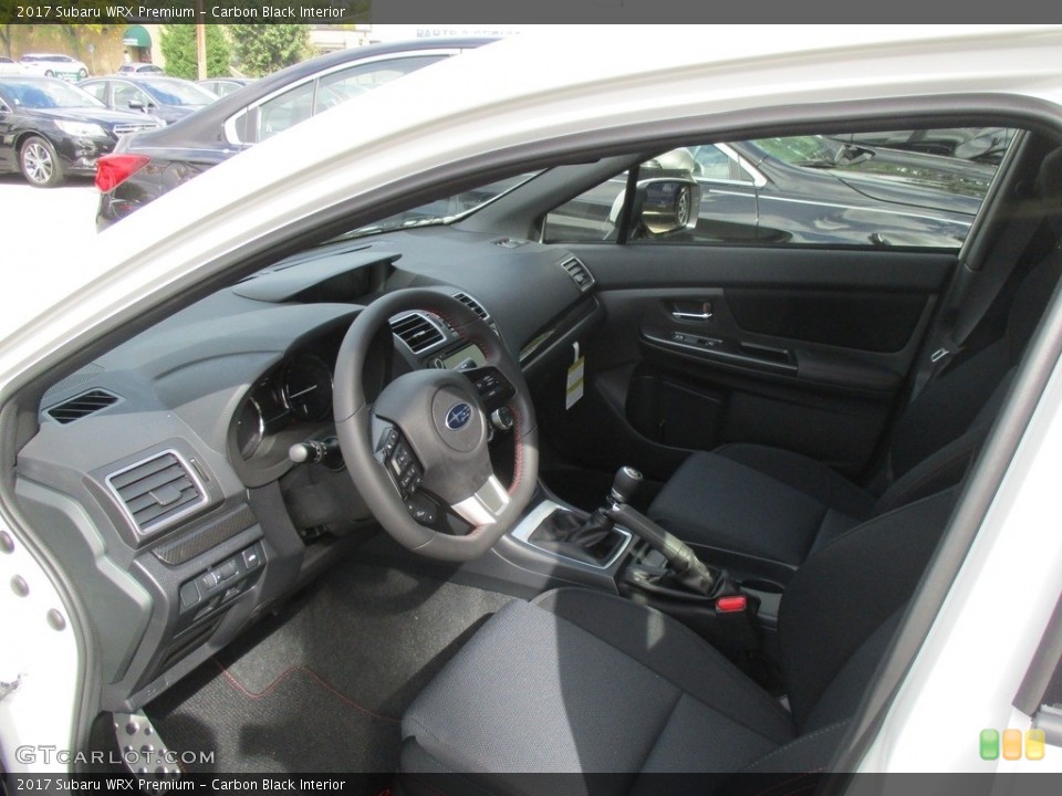 Carbon Black Interior Front Seat for the 2017 Subaru WRX Premium #116327558