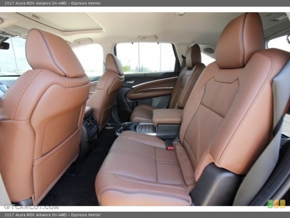 Espresso Interior Rear Seat for the 2017 Acura MDX Advance SH-AWD #116329772