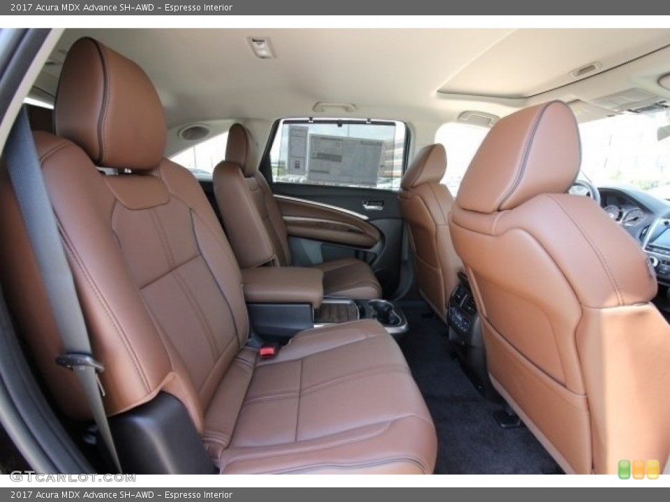 Espresso Interior Rear Seat for the 2017 Acura MDX Advance SH-AWD #116329871