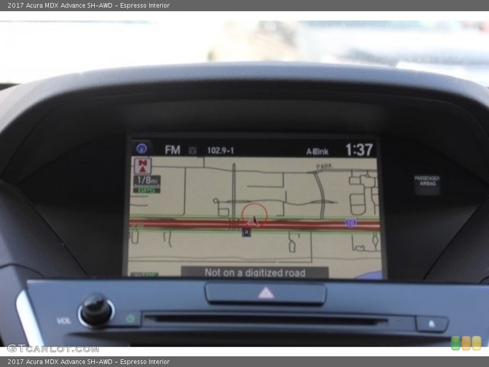 Espresso Interior Navigation for the 2017 Acura MDX Advance SH-AWD #116330042