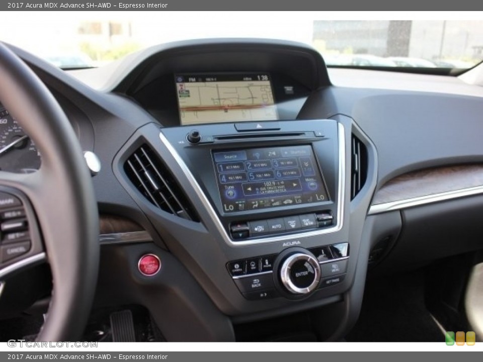 Espresso Interior Controls for the 2017 Acura MDX Advance SH-AWD #116330099