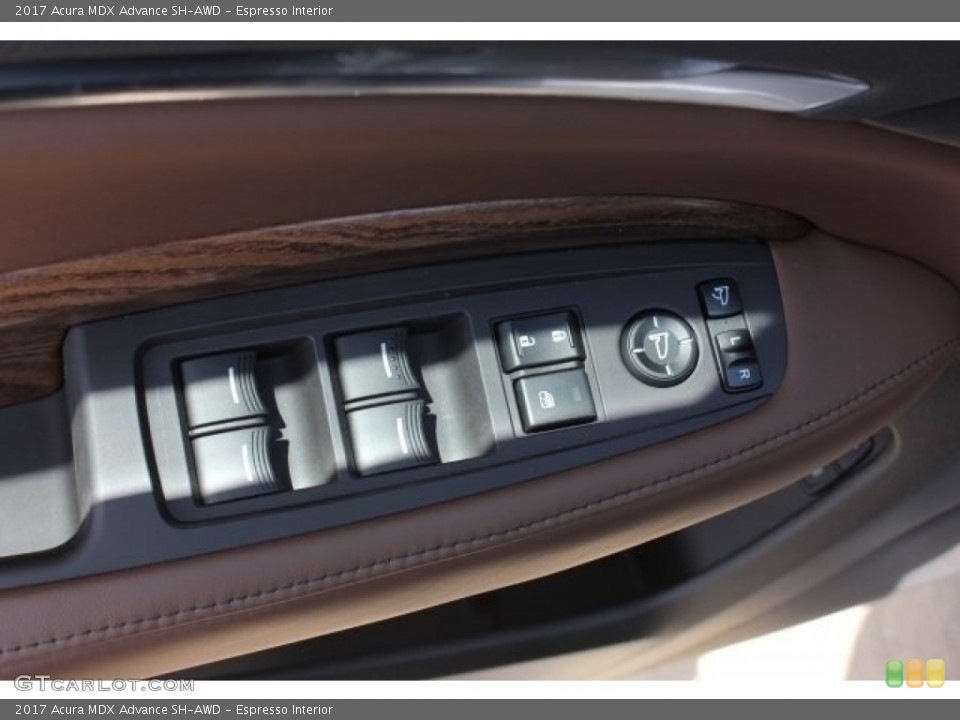 Espresso Interior Controls for the 2017 Acura MDX Advance SH-AWD #116330252