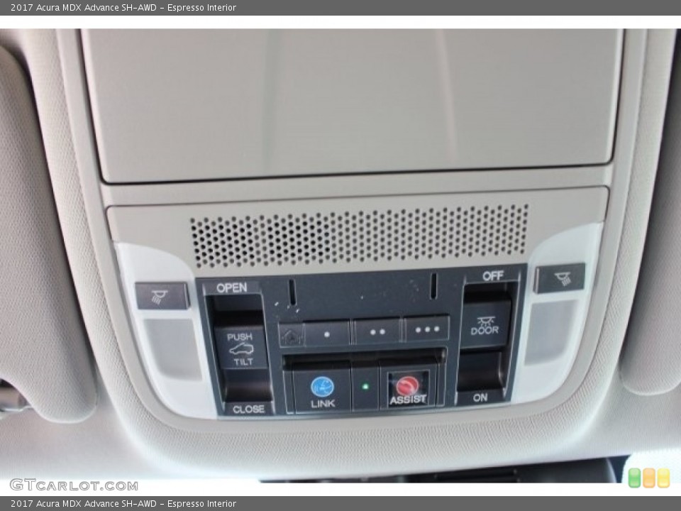 Espresso Interior Controls for the 2017 Acura MDX Advance SH-AWD #116330309