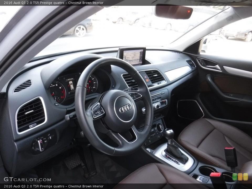 Chestnut Brown Interior Photo for the 2016 Audi Q3 2.0 TSFI Prestige quattro #116332333