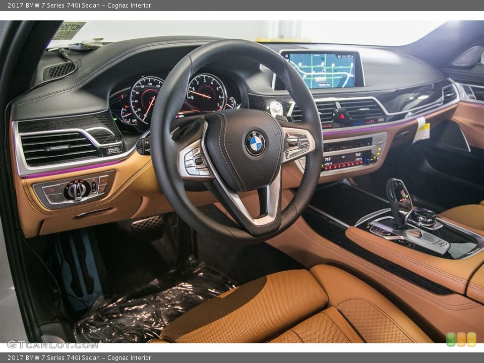 Cognac Interior Dashboard for the 2017 BMW 7 Series 740i Sedan #116334473