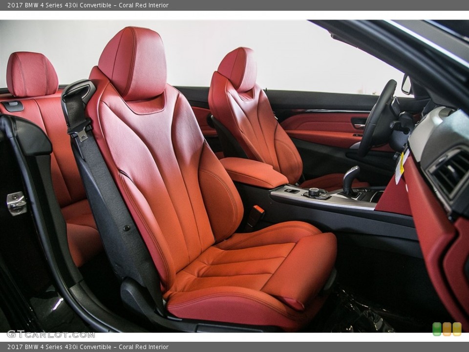 Coral Red Interior Photo for the 2017 BMW 4 Series 430i Convertible #116335405