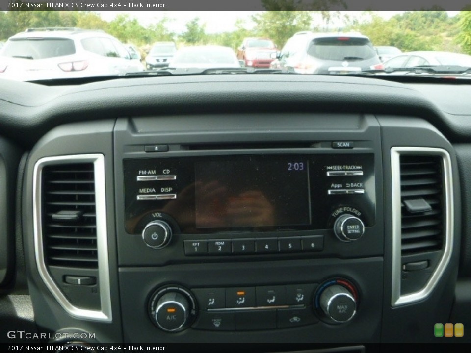 Black Interior Controls for the 2017 Nissan TITAN XD S Crew Cab 4x4 #116336417