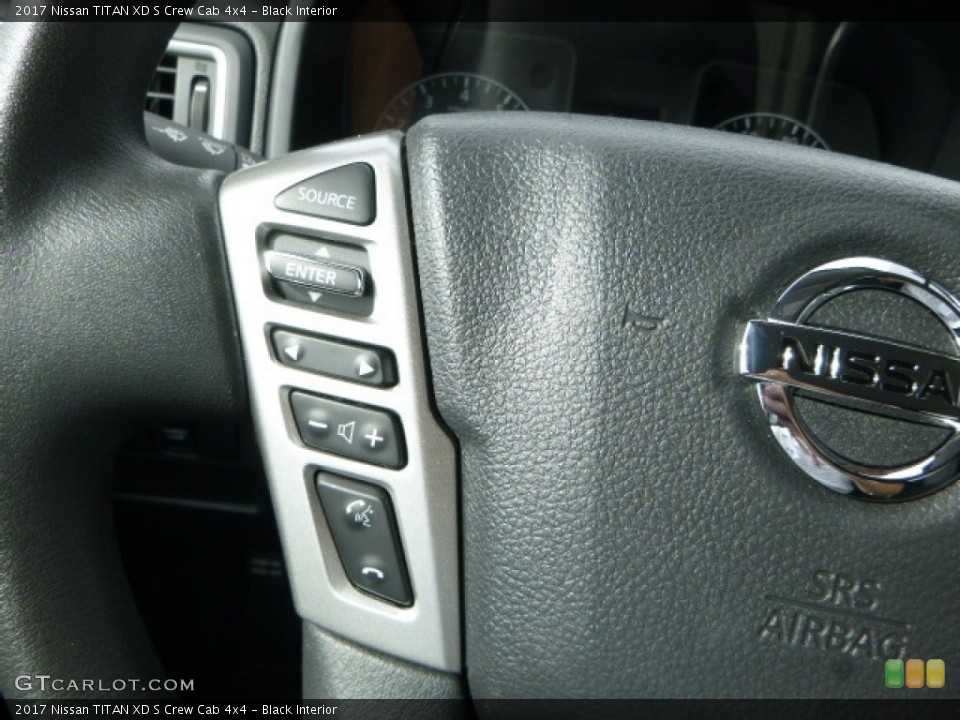 Black Interior Controls for the 2017 Nissan TITAN XD S Crew Cab 4x4 #116336459