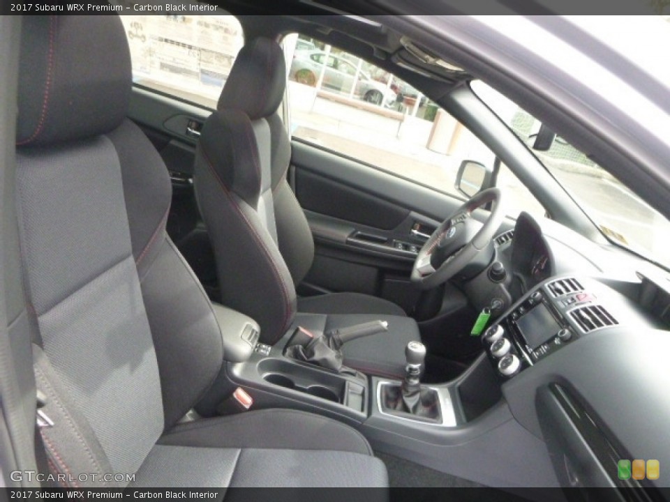Carbon Black Interior Front Seat for the 2017 Subaru WRX Premium #116337674