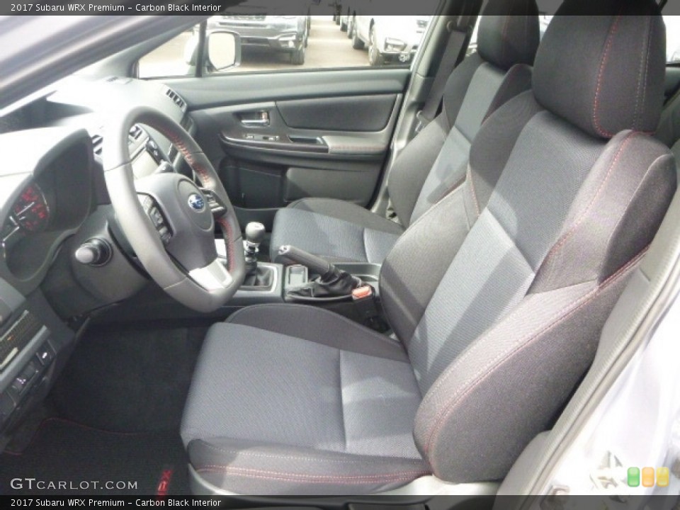 Carbon Black Interior Photo for the 2017 Subaru WRX Premium #116337830