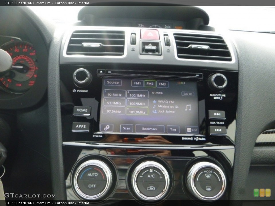 Carbon Black Interior Controls for the 2017 Subaru WRX Premium #116337866