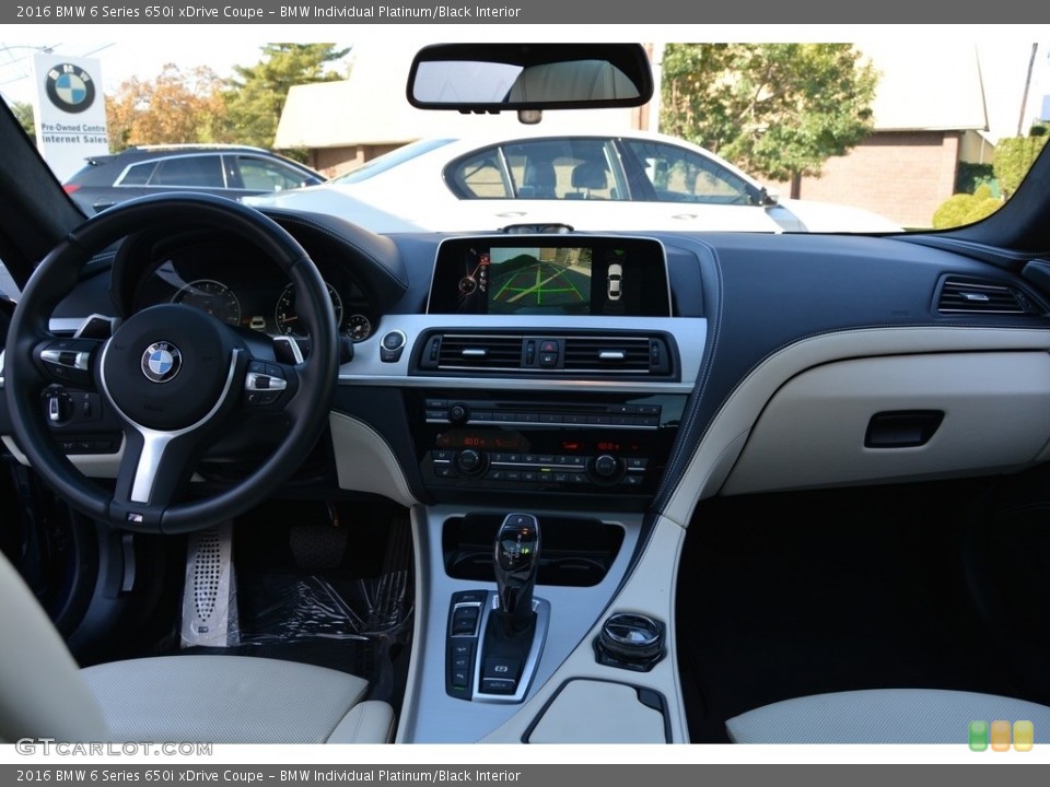 BMW Individual Platinum/Black Interior Dashboard for the 2016 BMW 6 Series 650i xDrive Coupe #116343701