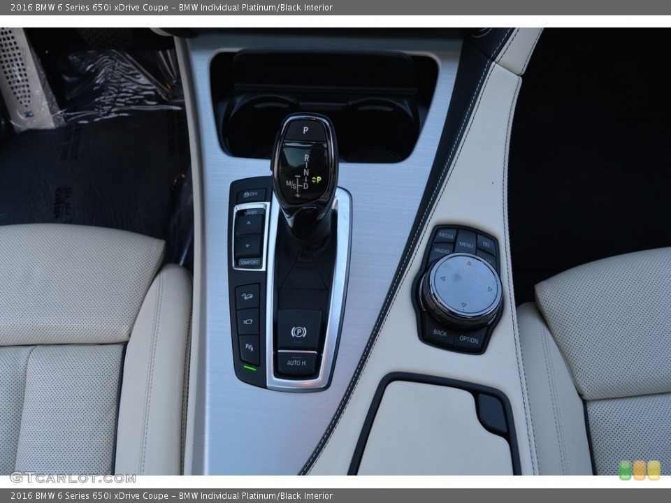 BMW Individual Platinum/Black Interior Transmission for the 2016 BMW 6 Series 650i xDrive Coupe #116343707