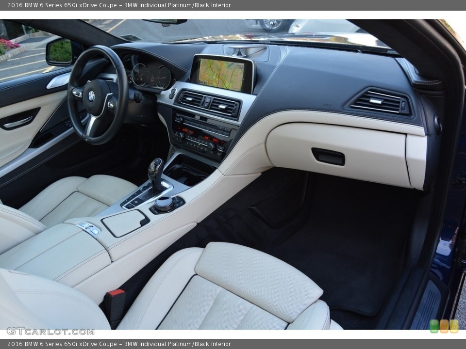BMW Individual Platinum/Black Interior Dashboard for the 2016 BMW 6 Series 650i xDrive Coupe #116343734