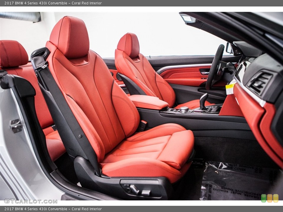 Coral Red Interior Photo for the 2017 BMW 4 Series 430i Convertible #116345663