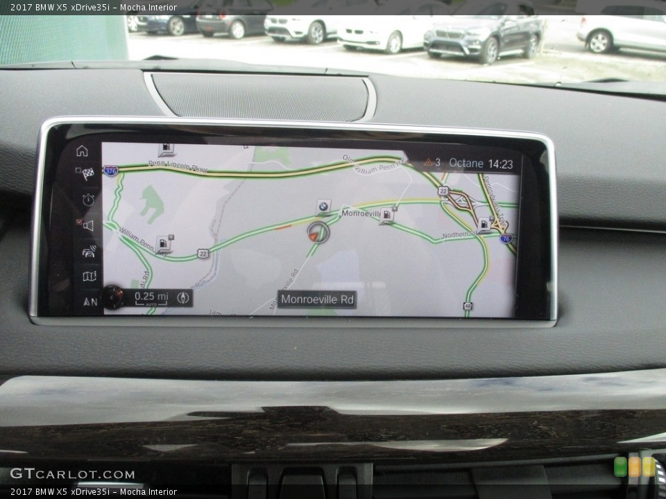 Mocha Interior Navigation for the 2017 BMW X5 xDrive35i #116347028