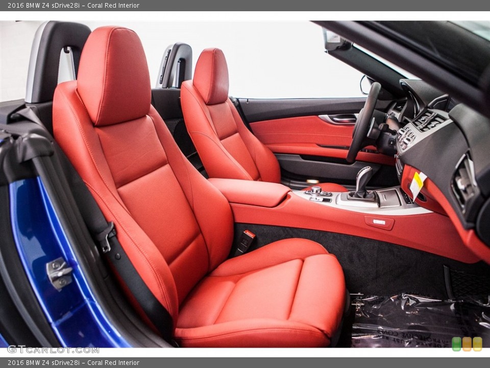 Coral Red Interior Front Seat for the 2016 BMW Z4 sDrive28i #116347187